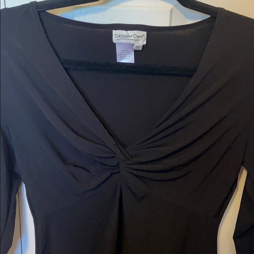 Twist Black Blouse, XS